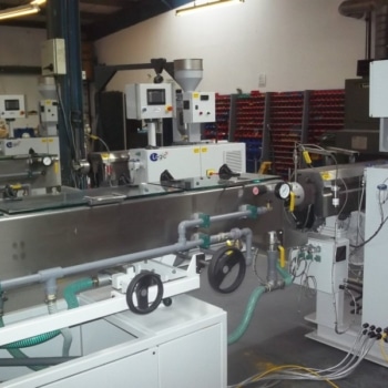 Boston Matthews Extrusion Lines With Hopper Loaders